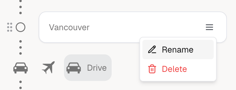 inline rename field open for a destination pin in the animation studio